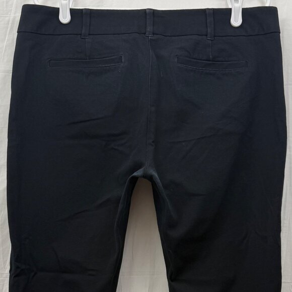 New York & Co Stretch Cotton Straight Leg Pants Women 14 Black - Picture 5 of 9